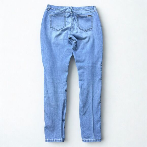 Jennifer Lopez Jeans Women 10 Skinny Mid Rise Light Wash Stretch Denim - Picture 2 of 8